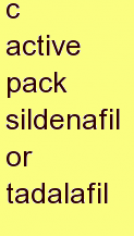 r active pack sildenafil or tadalafil