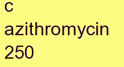 g azithromycin 250