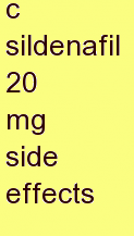 h sildenafil 20 mg side effects