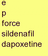 f p force sildenafil dapoxetine