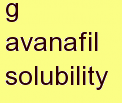 m avanafil solubility