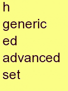 f generic ed advanced set