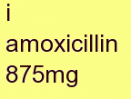 m amoxicillin 875mg