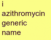 m azithromycin generic name