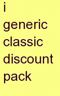 m generic classic discount pack
