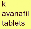 t avanafil tablets