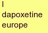 b dapoxetine europe