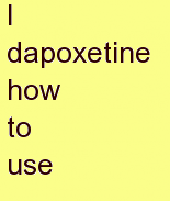 w dapoxetine how to use