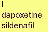 a dapoxetine sildenafil