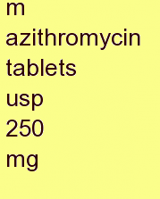 t azithromycin tablets usp 250 mg