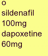 d sildenafil 100mg dapoxetine 60mg