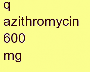 p azithromycin 600 mg