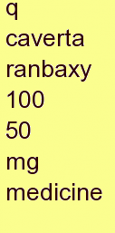 p caverta ranbaxy 100 50 mg medicine