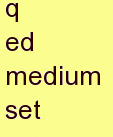 p ed medium set