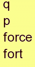 p force fort