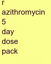 l azithromycin 5 day dose pack