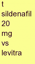 v sildenafil 20 mg vs levitra