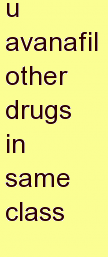 j avanafil other drugs in same class