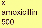 a amoxicillin 500