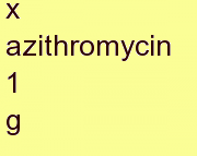 a azithromycin 1 g