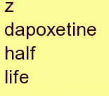 h dapoxetine half life