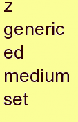 h generic ed medium set